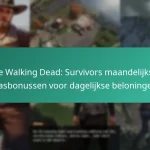 De Walking Dead: Survivors maandelijkse pasbonussen voor dagelijkse beloningen
