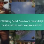 De Walking Dead: Survivors maandelijkse pasbonussen voor nieuwe content