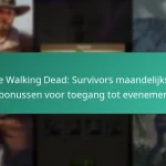 De Walking Dead: Survivors maandelijkse pasbonussen voor toegang tot evenementen