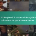 The Walking Dead: Survivors seizoensgebonden giftcodes voor speciale evenementen