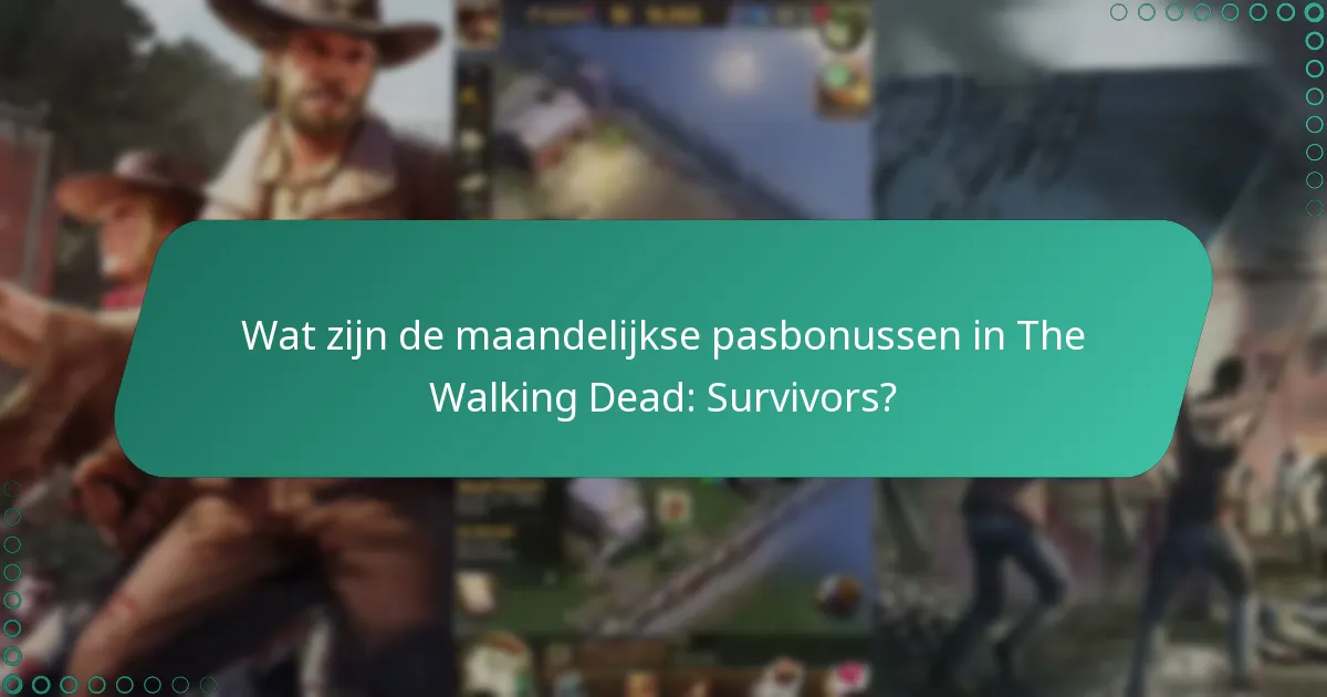 Wat zijn de alternatieven voor de maandelijkse pas in The Walking Dead: Survivors?